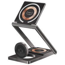 Load image into Gallery viewer, promate Ultra-Slim Transparent Foldable 15W MagSafe Compatible Wireless Charging Station
