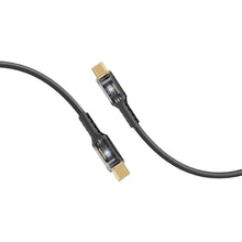 Load image into Gallery viewer, Promate High Tensile Transparent 100W Power Delivery USB-C Cable with LED Light
