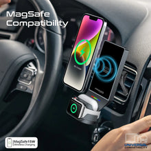 Load image into Gallery viewer, Promate 3-in-1 MagSafe Compatible Car Wireless Charging Station
