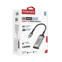Load image into Gallery viewer, PROMATE 8K 60Hz CrystalClarity USB C to HDMI Adapter
