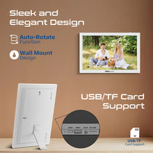 Load image into Gallery viewer, promate 10.1" Vibrant Full HD Smart Multimedia Wi-Fi Digital Photo Frame

