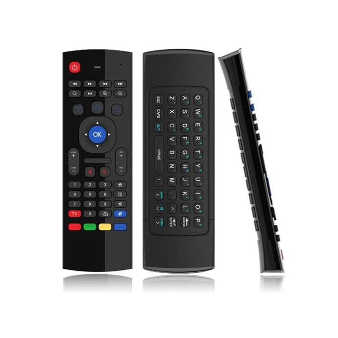 MX 3 Air fly mouse 2.4G Backlit with keyboard and MIC function for android tv box MX3