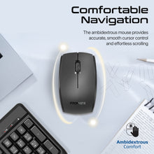 Load image into Gallery viewer, Promate Ergonomic wireless Multimedia keyborad plam resta Arabic/english

