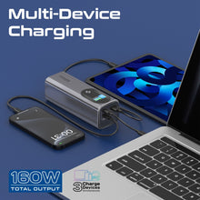 Load image into Gallery viewer, Promate Aluminum crafted pd3.1 power Bank 160W and 27600mAh
