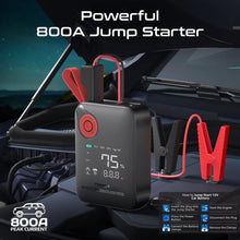 Load image into Gallery viewer, PROMATE 800A/12V High-Capacity Jump Starter 150PSI Air Compressor with 10000mAh Power Bank &amp; Flashlight
