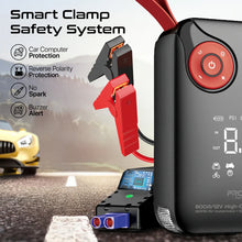 Load image into Gallery viewer, PROMATE 800A/12V High-Capacity Jump Starter 150PSI Air Compressor with 10000mAh Power Bank &amp; Flashlight
