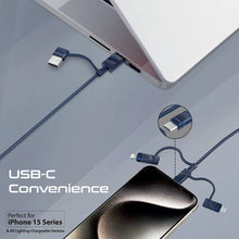 Load image into Gallery viewer, PROMATE 6-in-1 Hybrid Multi-Connector cable for Charging &amp; Data Transfer
