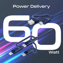 Load image into Gallery viewer, PROMATE 6-in-1 Hybrid Multi-Connector cable for Charging &amp; Data Transfer
