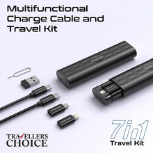 Load image into Gallery viewer, promate Compact 7 in 1 Charging Cable and Travel Kit
