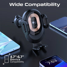 Load image into Gallery viewer, Promate 15W Transparent Auto Clamping Car Wireless Charging Mount

