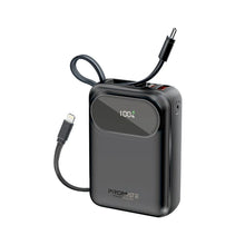Load image into Gallery viewer, Promate Ultra Compact 35W SuperSpeed Power Bank20000mah with Built-In USB-C &amp; Lightning Cable
