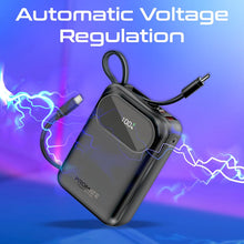 Load image into Gallery viewer, Promate Ultra Compact 35W SuperSpeed Power Bank20000mah with Built-In USB-C &amp; Lightning Cable
