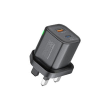 Load image into Gallery viewer, Promate Ultra-fast Dual Port Ac Charger With 25w Power Delivery And Qc 3.0
