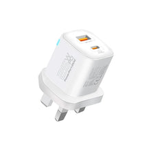 Load image into Gallery viewer, Promate Ultra-fast Dual Port Ac Charger With 25w Power Delivery And Qc 3.0
