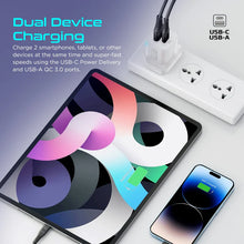 Load image into Gallery viewer, Promate Ultra-fast Dual Port Ac Charger With 25w Power Delivery And Qc 3.0

