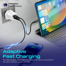 Load image into Gallery viewer, Promate Ultra-fast Dual Port Ac Charger With 25w Power Delivery And Qc 3.0
