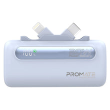 Load image into Gallery viewer, Promate Ultra-Compact Fast Charging Power Bank with Dual foldable USB-C™ &amp; Lightning Connectors

