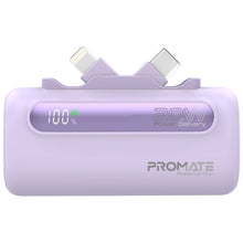 Load image into Gallery viewer, Promate Ultra-Compact Fast Charging Power Bank with Dual foldable USB-C™ &amp; Lightning Connectors
