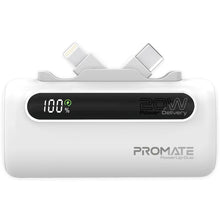 Load image into Gallery viewer, Promate Ultra-Compact Fast Charging Power Bank with Dual foldable USB-C™ &amp; Lightning Connectors
