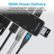 Load image into Gallery viewer, PROMATE 11 IN 1 Ultra-fast Multiport Usb-c Hub With 100w Power Delivery
