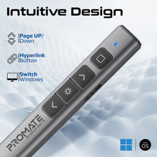 Load image into Gallery viewer, promate Universal Intuitive Wireless Presenter with Stylus Pen
