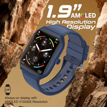 Load image into Gallery viewer, Promate 1.96" Fitness Tracker Smartwatch with BT Calling
