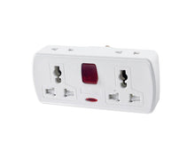 Load image into Gallery viewer, Samra Plus Universal 2-Way Socket Adapter with 13A Capacity and Surge Protection
