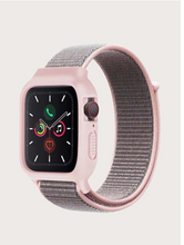 Load image into Gallery viewer, Porodo Nylon Smart Watch Band With Shockproof Case For Apple Watch 40-38
