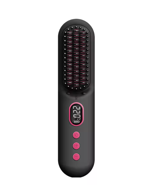 Rechargeable Cordless Hair Brush Hot Comb 2 In 1 Ions