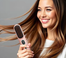 Load image into Gallery viewer, Rechargeable Cordless Hair Brush Hot Comb 2 In 1 Ions
