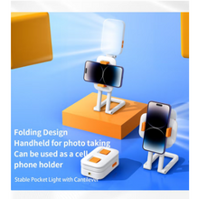 Load image into Gallery viewer, D2 Pro LED Live Streaming Light 2700-6500K - 1000mAh Rechargeable, RGB Video Camera Light with Stand
