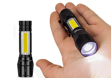 Load image into Gallery viewer, LED Bright flashlight  rechargeable via USB port.
