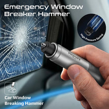 Load image into Gallery viewer, All-in-One Emergency Rescue Tool with Hammer, Seatbelt Cutter &amp; LED Light
