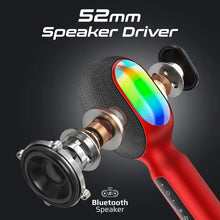 Load image into Gallery viewer, promate 5in1 wireless karaokw microphone &amp; speaker with dynamic rgb lights
