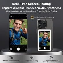 Load image into Gallery viewer, Magnetic LCD Screen Video Selfie Screen Magnetic Phone Screen Selfie Monitor Screen whaite
