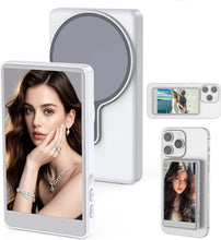 Load image into Gallery viewer, Magnetic LCD Screen Video Selfie Screen Magnetic Phone Screen Selfie Monitor Screen whaite
