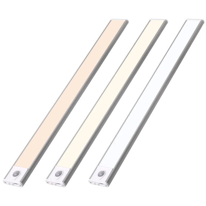 Wireless Rechargeable LED Night Lights Smart Body Sensor Light Strip for Kitchen Wardrobe