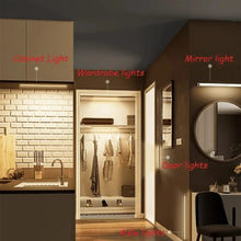 Load image into Gallery viewer, Wireless Rechargeable LED Night Lights Smart Body Sensor Light Strip for Kitchen Wardrobe
