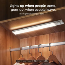 Load image into Gallery viewer, Wireless Rechargeable LED Night Lights Smart Body Sensor Light Strip for Kitchen Wardrobe
