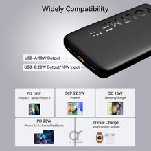 Load image into Gallery viewer, Voltme Power Bank with Type-C &amp; USB Swift 10000mAh Fast Charging
