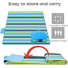 Load image into Gallery viewer, Outdoor Waterproof Camping Mat Sand Proof Portable Beach Blanket Foldable Lightweight Mats for Camping Beach Parks Picnic Mat
