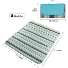Load image into Gallery viewer, Outdoor Waterproof Camping Mat Sand Proof Portable Beach Blanket Foldable Lightweight Mats for Camping Beach Parks Picnic Mat
