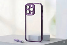 Load image into Gallery viewer, Clear silicone cover colored edges for iphone
