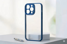 Load image into Gallery viewer, Clear silicone cover colored edges for iphone
