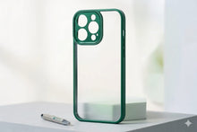 Load image into Gallery viewer, Clear silicone cover colored edges for iphone
