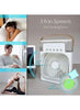 Portable cooling fan with large capacity mist spray for water tank humidifier with 3 speeds