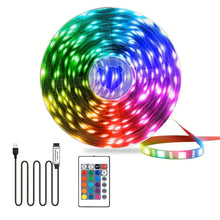 Load image into Gallery viewer, LED light 4.5m color changing RGB LED light strip with 24 key remote control LED light
