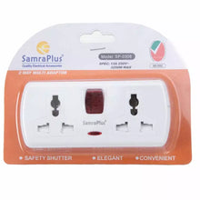 Load image into Gallery viewer, Samra Plus Universal 2-Way Socket Adapter with 13A Capacity and Surge Protection
