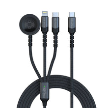 Load image into Gallery viewer, Promate 5-in-1 Multi-Connector Cable for Charging &amp; Data Transfer with Apple Watch Charger
