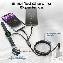 Load image into Gallery viewer, Promate 5-in-1 Multi-Connector Cable for Charging &amp; Data Transfer with Apple Watch Charger
